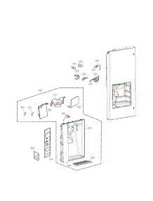 Dispenser Parts parts for Lg Refrigerator LFX31935ST / 01 from AppliancePartsPros.com