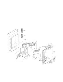 Ice Maker And Ice Bin Parts parts for Lg Refrigerator LFX31935ST / 01 from AppliancePartsPros.com