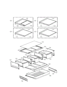 Refrigerator Parts parts for Lg Refrigerator LFX31945ST / 01 from AppliancePartsPros.com