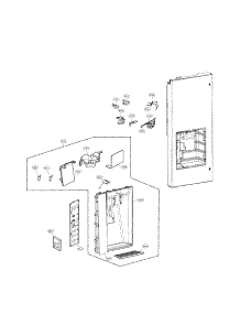 Dispenser Parts parts for Lg Refrigerator LFX31945ST from AppliancePartsPros.com