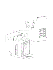 Ice And Dispenser Parts parts for Lg Refrigerator LFX32945ST / from AppliancePartsPros.com
