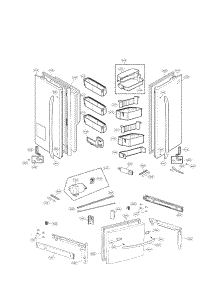 Door Parts parts for Lg Refrigerator LFX33975ST / 01 from AppliancePartsPros.com