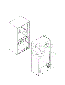 Valve And Water Tube Parts parts for Lg Refrigerator LFX33975ST / 01 from AppliancePartsPros.com