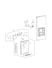 Dispenser Parts parts for Lg Refrigerator LFXC24726S / 01 from AppliancePartsPros.com