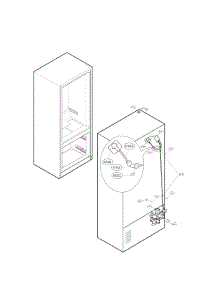 Valve And Water Tube Parts parts for Lg Refrigerator LFXS30726S / 00 from AppliancePartsPros.com