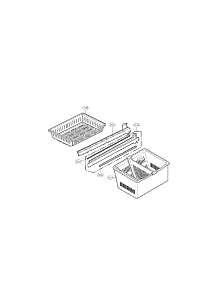 Freezer Parts Assembly parts for Lg Refrigerator LMX25964ST / 00 from AppliancePartsPros.com