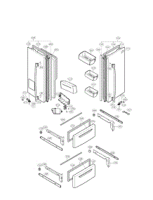 Door Parts parts for Lg Refrigerator LMX25964ST / 00 from AppliancePartsPros.com
