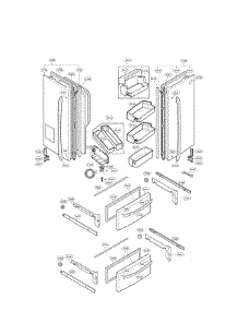 Door Parts parts for Lg Refrigerator LMX25985SW02 / from AppliancePartsPros.com