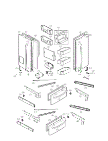Door Parts parts for Lg Refrigerator LMX25988ST / 00 from AppliancePartsPros.com
