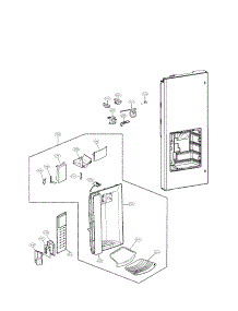 Dispenser Parts parts for Lg Refrigerator LMX25988ST / 00 from AppliancePartsPros.com