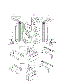 Door Parts parts for Lg Refrigerator LMX28987ST / from AppliancePartsPros.com