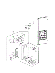 Dispenser Parts parts for Lg Refrigerator LMX28987ST / from AppliancePartsPros.com