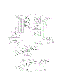 Door Parts parts for Lg Refrigerator LMXC23746D / from AppliancePartsPros.com