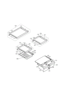 Refrigerator Parts parts for Lg Refrigerator LRBC20512SW / 01 from AppliancePartsPros.com