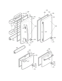 Door Parts parts for Lg Refrigerator LRBC20512SW from AppliancePartsPros.com