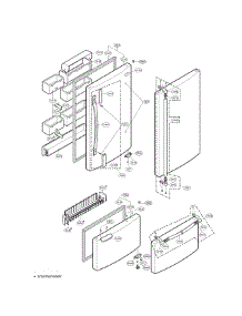 Door Parts parts for Lg Refrigerator LRBN20510WW / from AppliancePartsPros.com