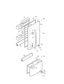 Door Parts parts for Lg Refrigerator LRBN20512SW01 / from AppliancePartsPros.com
