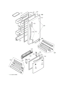Door Parts parts for Lg Refrigerator LRDC20731WW / from AppliancePartsPros.com