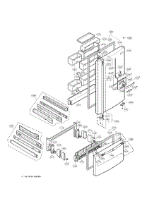 Door Parts 2 parts for Lg Refrigerator LRDC22743SW / from AppliancePartsPros.com