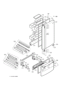 Door Parts 2 parts for Lg Refrigerator LRDN20725SW / from AppliancePartsPros.com
