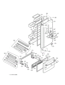 Door Parts 2 parts for Lg Refrigerator LRDN22712ST / from AppliancePartsPros.com