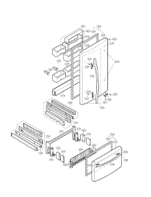Door Parts parts for Lg Refrigerator LRDN22734TT / from AppliancePartsPros.com