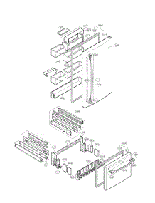 Door Parts 2 parts for Lg Refrigerator LRDN22734TT / from AppliancePartsPros.com