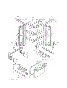 Door Parts parts for Lg Refrigerator LRFD22850TT / from AppliancePartsPros.com