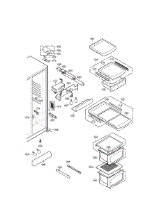 Refrigerator Compartment parts for Lg Refrigerator LRSC26915TT / from AppliancePartsPros.com