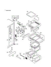 Refrigerator Compartment parts for Lg Refrigerator LRSC26940SB / from AppliancePartsPros.com