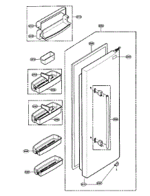 Refrigerator Door Parts parts for Lg Refrigerator LRSCS21935SW / from AppliancePartsPros.com