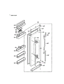 Refrigerator Door parts for Lg Refrigerator LRSP2031BS / from AppliancePartsPros.com