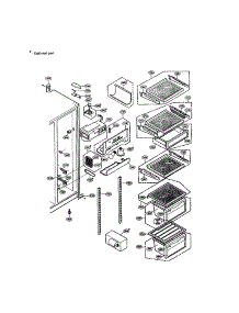 Refrigerator Compartment parts for Lg Refrigerator LRSPC2031NI / from AppliancePartsPros.com