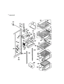 Refrigerator Compartment parts for Lg Refrigerator LRSPC2031W / from AppliancePartsPros.com