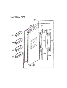 Freezer Door parts for Lg Refrigerator LRSPC2051AB / from AppliancePartsPros.com
