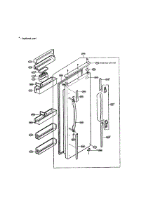 Refrigerator Door parts for Lg Refrigerator LRSPC2051AB / from AppliancePartsPros.com
