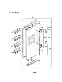 Freezer Door parts for Lg Refrigerator LRSPC2051BM / from AppliancePartsPros.com