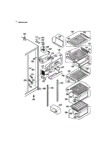 Refrigerator Compartment parts for Lg Refrigerator LRSPC2051BM / from AppliancePartsPros.com