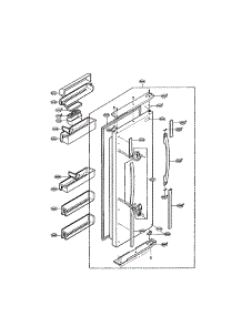 Refrigerator Door parts for Lg Refrigerator LRSPC2331BK / from AppliancePartsPros.com