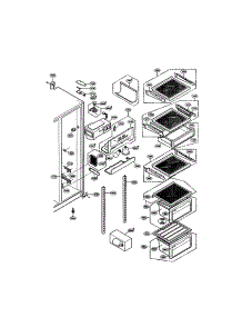 Refrigerator Shelves parts for Lg Refrigerator LRSPC2331BK / from AppliancePartsPros.com
