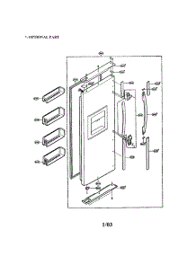 Freezer Door parts for Lg Refrigerator LRSPC2331NI / from AppliancePartsPros.com