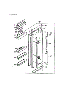 Refrigerator Door parts for Lg Refrigerator LRSPC2331NI / from AppliancePartsPros.com