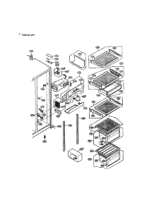 Refrigerator Compartment parts for Lg Refrigerator LRSPC2331T / from AppliancePartsPros.com