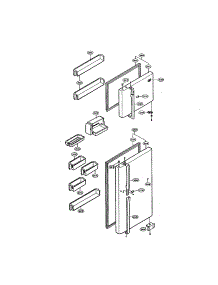 Door And Shelves parts for Lg Refrigerator LRTB2021BS / from AppliancePartsPros.com