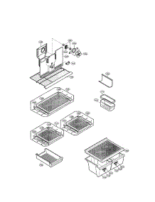 Shelves And Fan parts for Lg Refrigerator LRTBC1821BK / from AppliancePartsPros.com