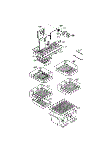 Shelves And Fan parts for Lg Refrigerator LRTBC1825T / from AppliancePartsPros.com