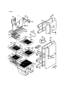 Door And Shelves parts for Lg Refrigerator LRTBC2025BS / from AppliancePartsPros.com