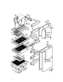 Door And Shelves parts for Lg Refrigerator LRTG1811W / from AppliancePartsPros.com