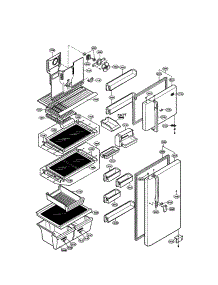 Door And Shelves parts for Lg Refrigerator LRTG2011BS / from AppliancePartsPros.com