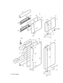 Door Parts parts for Lg Refrigerator LRTN19320BK / from AppliancePartsPros.com